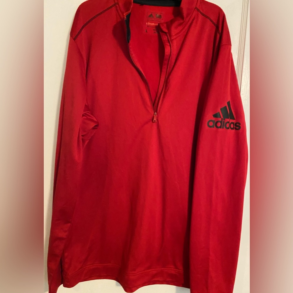 Men’s Large red climawarm adidas pullover